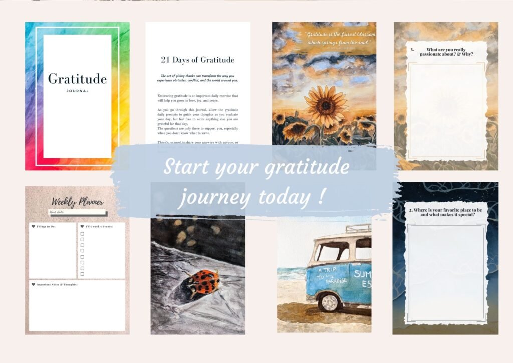 21 Daily Gratitude Journal Prompts Can Transform a Life | Soulfully Maria gratitude journal inside view