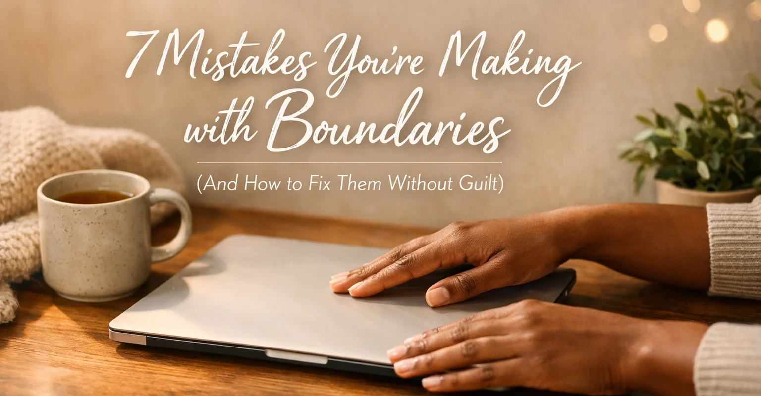 7 Boundary Mistakes You’re Making (And How to Fix Them Without Guilt) | Soulfully Maria 7-mistakes-with-boudaries