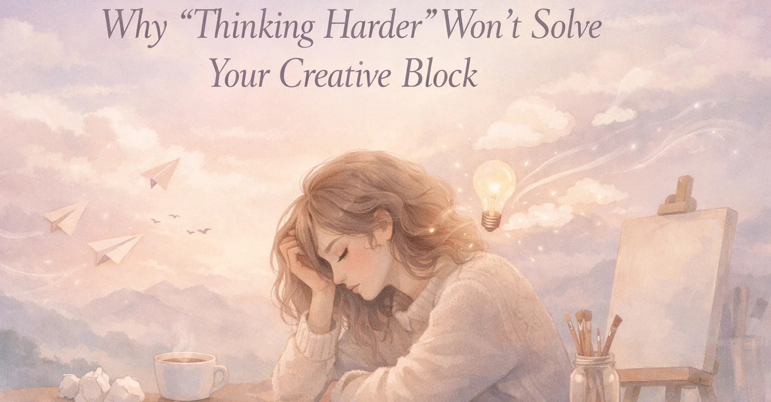 Why Thinking Harder Won’t Solve Your Creative Block | Soulfully Maria %alt%