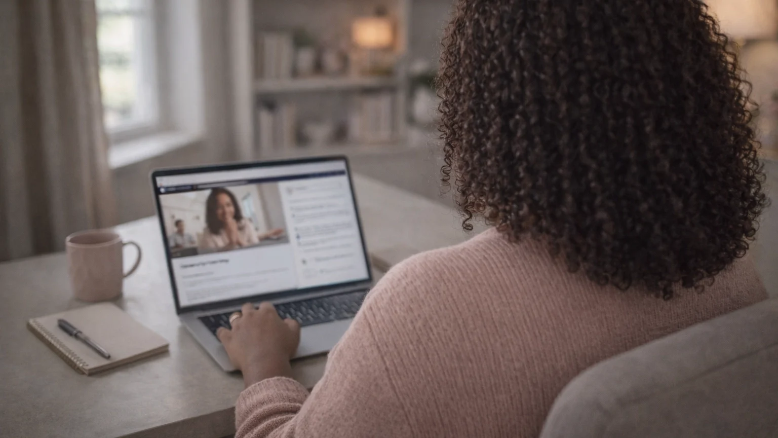 How to Set Boundaries Without the Guilt | Soulfully Maria Compassionate coach supporting client online, showing how to set boundaries with empathy