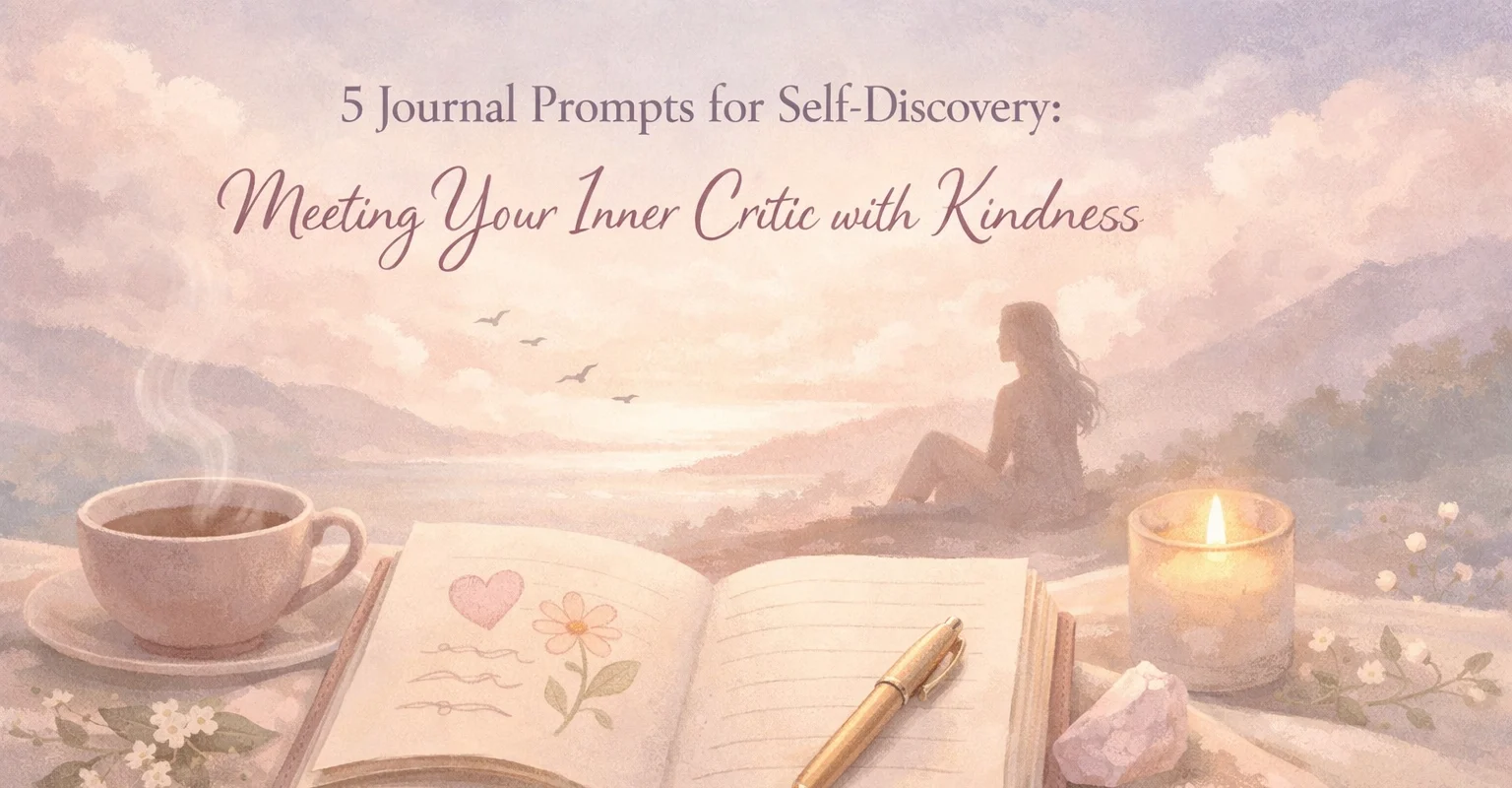 5 Journal Prompts for Self-Discovery: Meeting Your Inner Critic with Kindness | Soulfully Maria %alt%