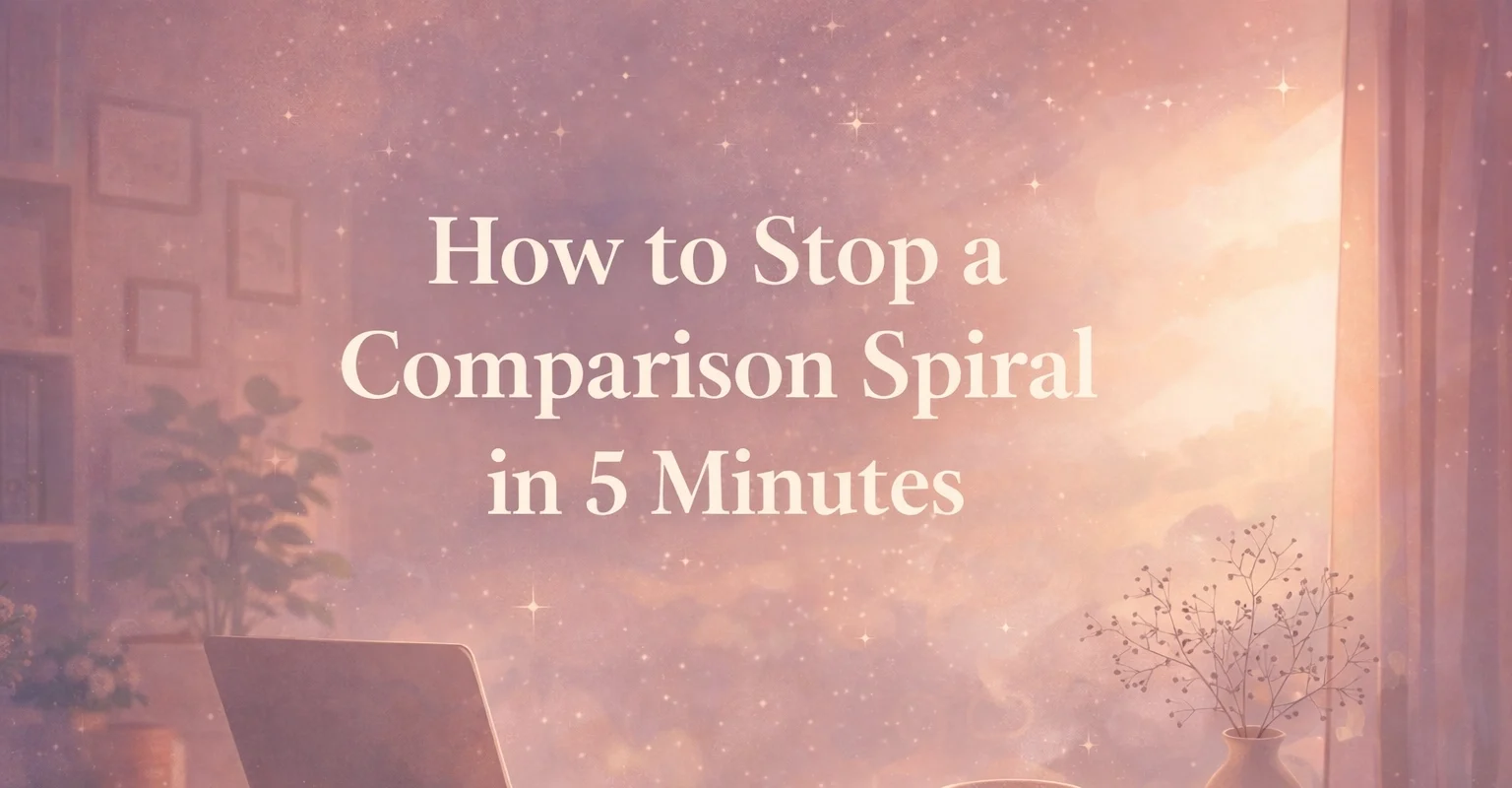 How to Stop a Comparison Spiral in 5 Minutes | Soulfully Maria %alt%