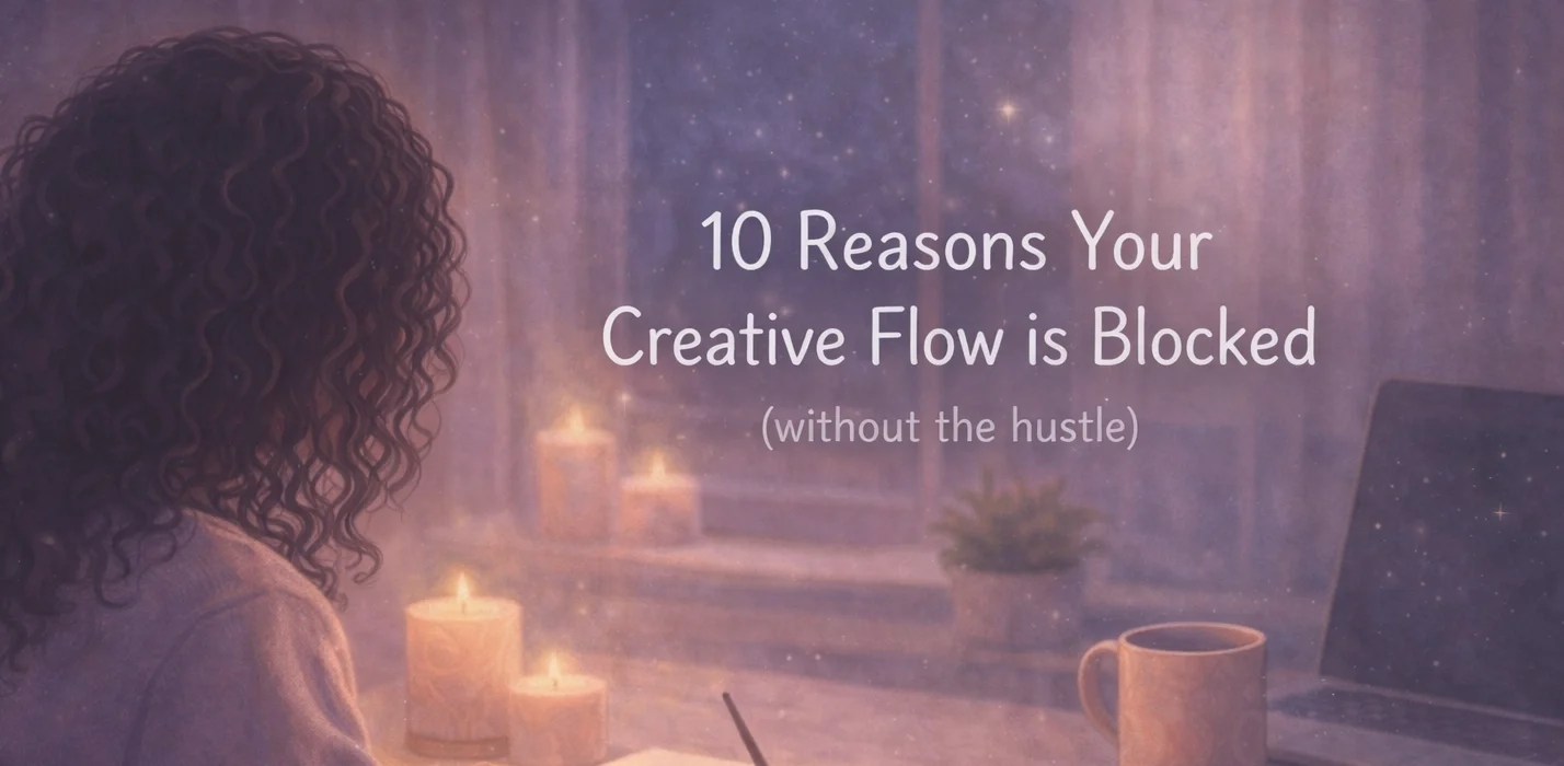 10 Reasons Your Creative Flow is Blocked and How to fix it without the hustle | Soulfully Maria %alt%