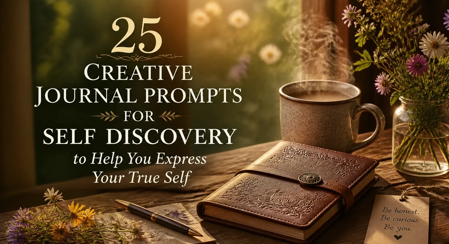25 Creative Journal Prompts for authentic Self expression | Soulfully Maria %alt%