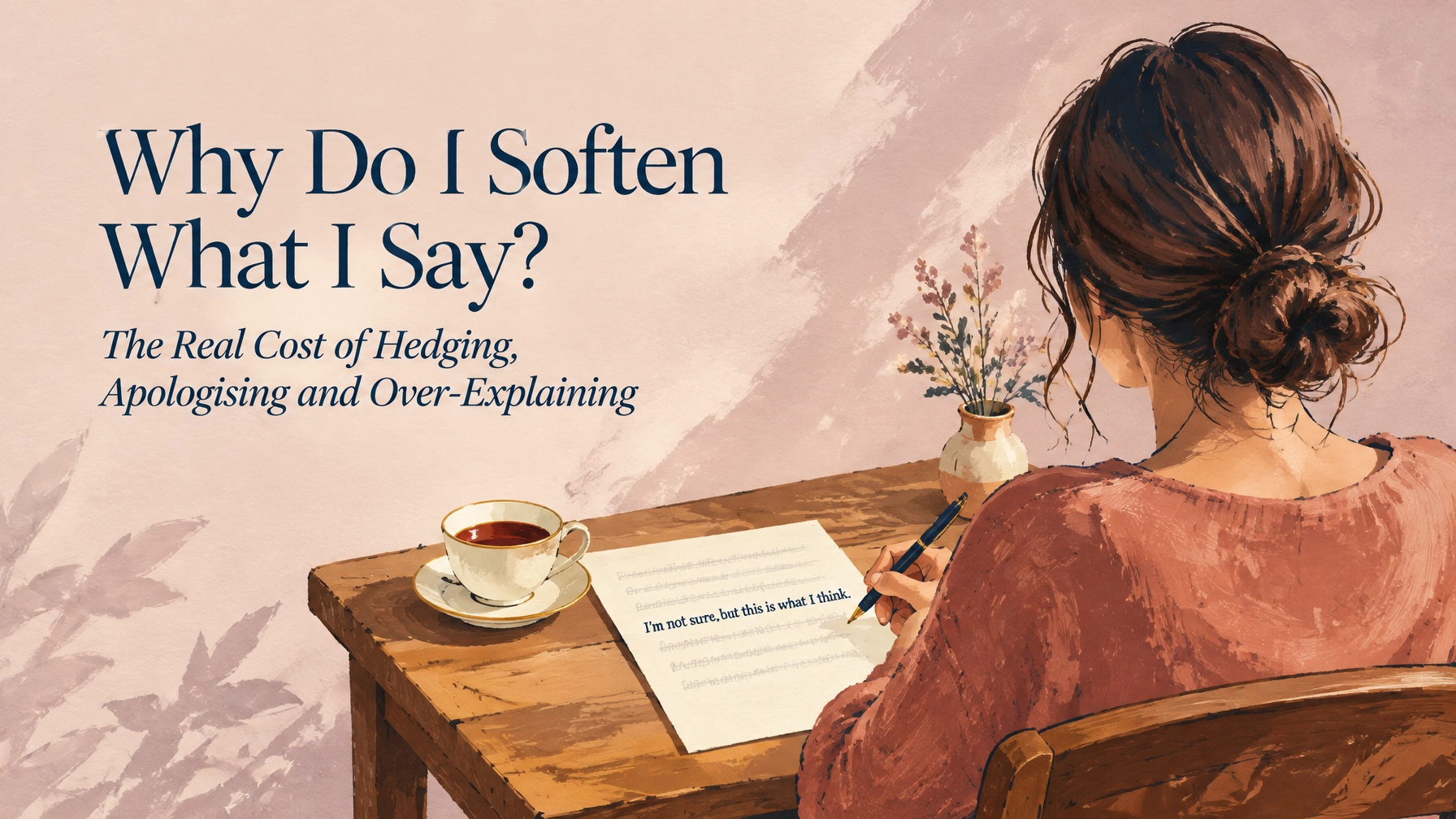 Why Do I Soften What I Say? The Real Cost of Hedging, Apologising and Over-Explaining | Soulfully Maria %alt%